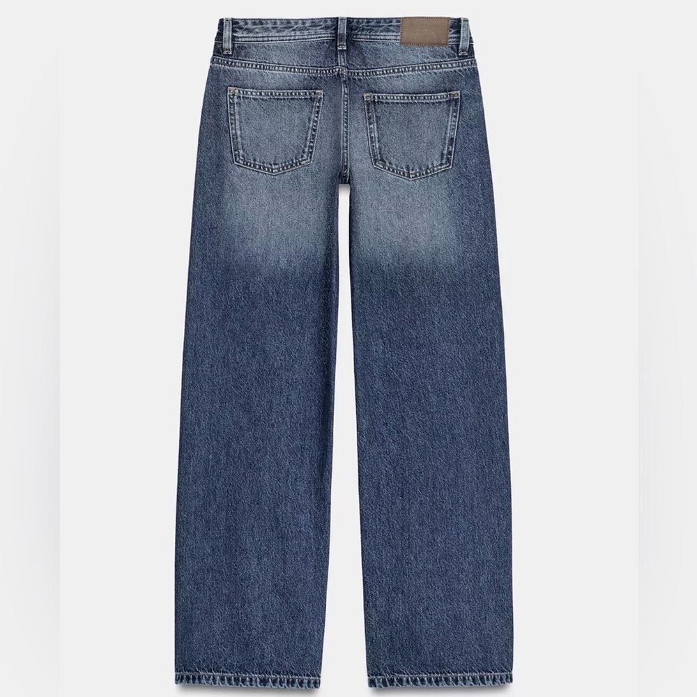 Zara Low Rise Blue Jeans - Picture 3 of 8